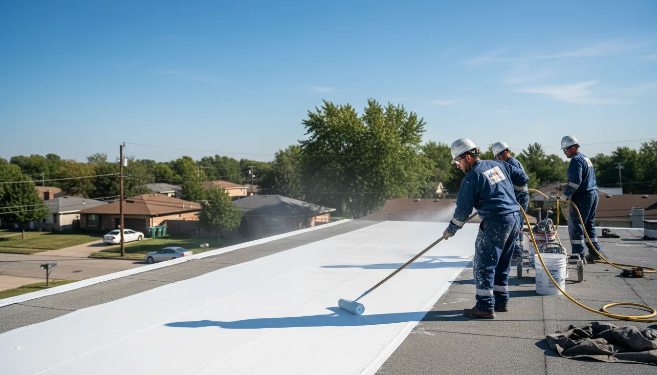Commercial roof coating in Campaign, TN near me
